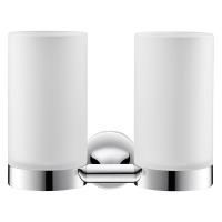 Duravit Starck T Два стакана для зубных щеток настенные, цвет: Хром