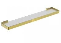 Стеклянная полка для ванной WONZON & WOGHAND, Брашированное золото (WW-8327A-BG)