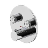 Plumberia Selection PSBOX Внешняя часть встраив. смесителя для душа на 2 вых,для комбин.с PSB003 накладка нерж.сталь d.160мм, хром