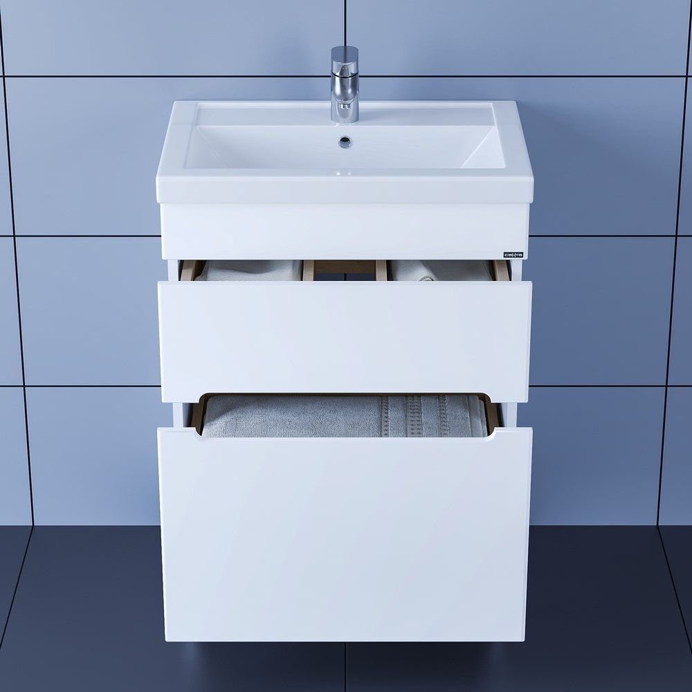 Тумба для умыв. "Лондон-60" 2 ящ, напол. (ум. Фостер 60)