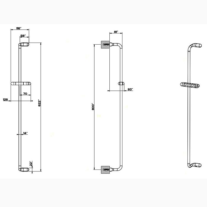 Gessi Goccia Душевая штанга, цвет: хром