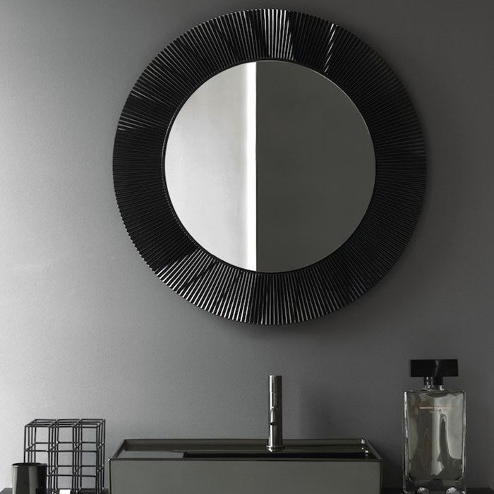 Laufen Kartell Зеркало круглое d=780мм, настенное, без подсветки, цвет: черный