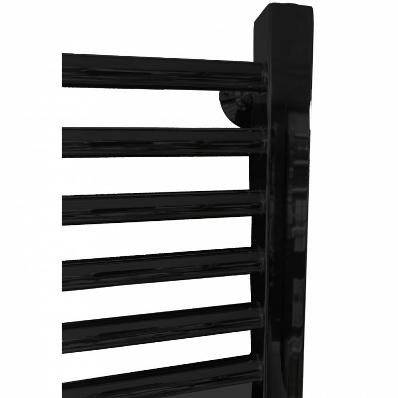 Электрический полотенцесушитель Ника Modern ЛМ 2 100x50 сухой тэн Черный 18 перекладин