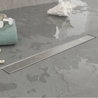 Plumberia Selection Трап душевой PS LINEAR 6x80 2устор. накладка из нерж.стали, комбинир.затвор с горизонт. Выпуском Ду 50мм,40л/мин, браш.нерж.сталь