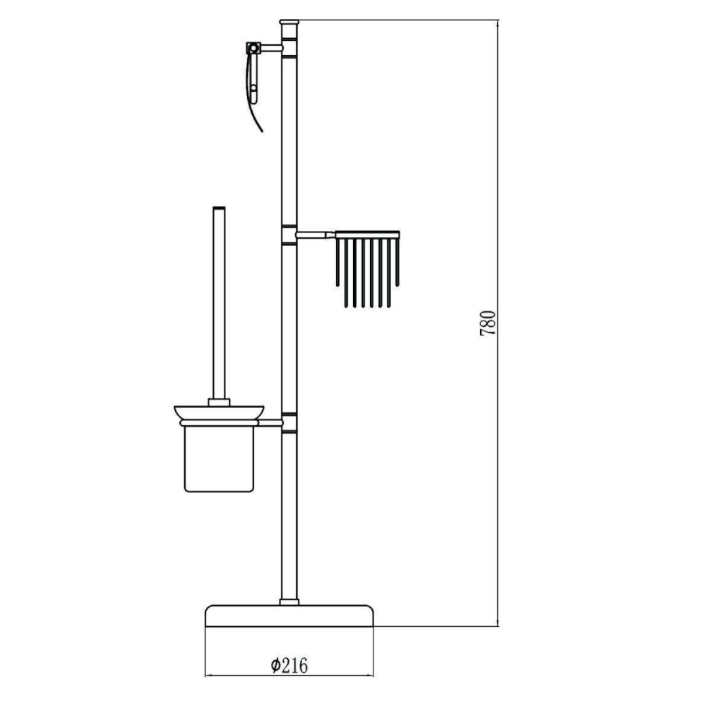 Напольная стойка Savol S-00Y706, хром