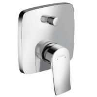 Смеситель для душа, Hansgrohe, Metris, тип открывания воды-однорычажный, тип регулирования воды-керамический узел смешивания, тип установки-встраиваемый, комплектация-ручка, гильза, розетка, функциональный блок, цвет-хром Смеситель для душа, Hansgrohe, Metris, тип открывания воды-однорычажный, тип регулирования воды-керамический узел смешивания, тип установки-встраиваемый, комплектация-ручка, гильза, розетка, функциональный блок, цвет-хром