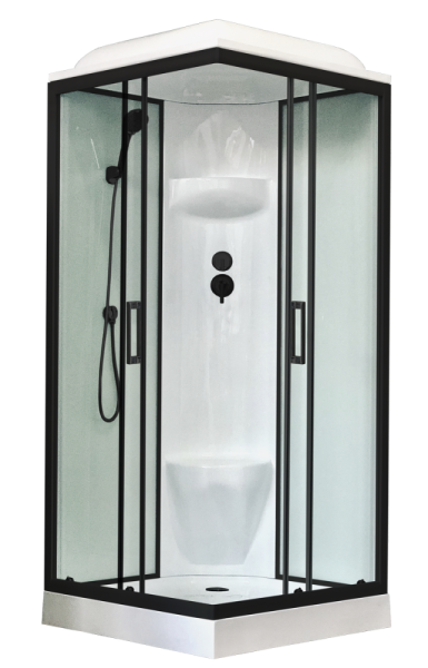 Душевая кабина Royal Bath  RB 80HP6-WT-BL (белое/прозрачное)