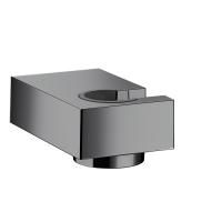 Держатель ручного душа, Hansgrohe, Porter'E, цвет-шлифованный черный хром, монтаж-настенный, материал-металл, фиксированное положение удерживания для шлангов с конической гайкой Держатель ручного душа, Hansgrohe, Porter'E, цвет-шлифованный черный хром, монтаж-настенный, материал-металл, фиксированное положение удерживания для шлангов с конической гайкой