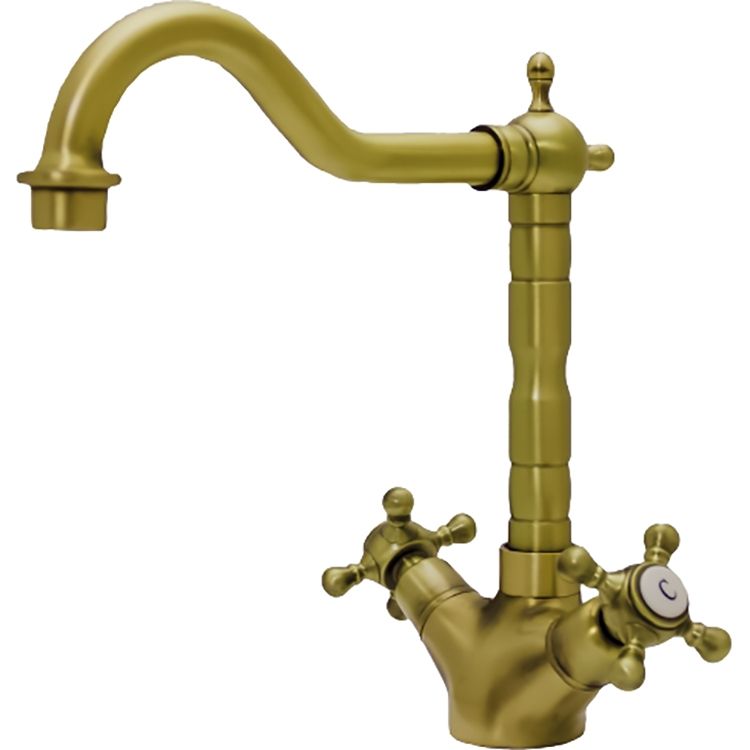 Смеситель для кухни Seaman Barcelone SSL-5079-Antique Gold Античное золото
