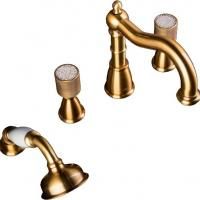 Смеситель на борт ванны Boheme Royal Cristal 395-RoyalCRST Золото