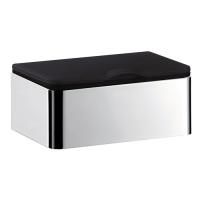 EMCO System2 Контейнер для влажной туалетной бумаги, пластиковая вставка, цвет черный/хром