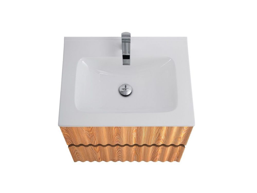 ELEGANT База под раковину подвесная с двумя выкатными ящиками, с LED подсветкой ручек. Бран AM-ELEGANT-600-2C-SO-BR-P, артикул AM-ELEGANT-600-2C-SO-BR-P