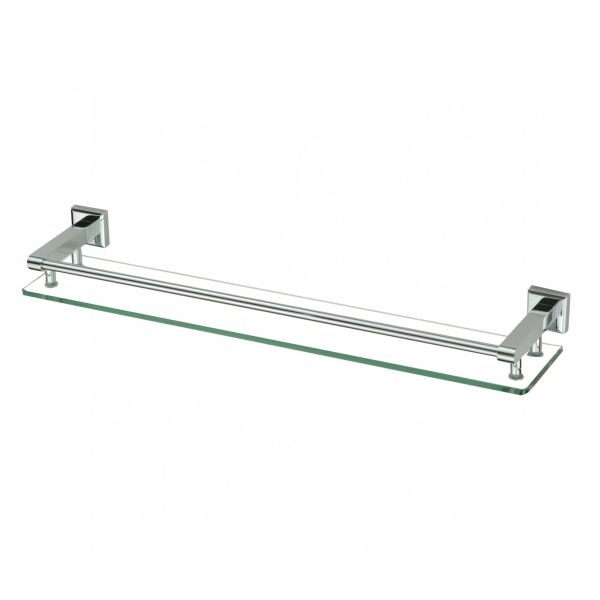 Полка стеклянная Savol S-609591, хром