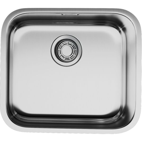 Мойка, OMOIKIRI, Omi, ширина, мм-495, глубина, мм-445, высота, мм-180, тип установки-встраиваемый, отверстия для смесителя-отсутствуют, с переливом, сифон и донный клапан в комплект, материал-нержавеющая сталь, крепления в комплекте, цвет-нержавеющая стал