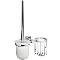 Ершик для унитаза с держателем освежителя воздуха WasserKRAFT Lippe K-6535 Хром