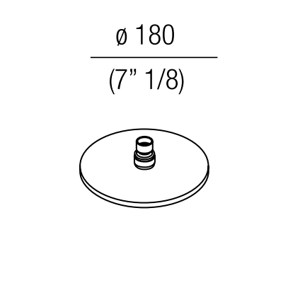 Agape Al dente Душевая головка, ø 114мм, цвет: глянец