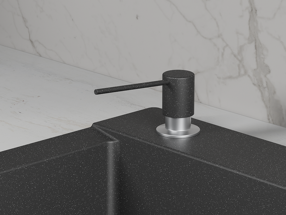 Дозатор для кухонной мойки GRANULA (22PD, ЧЁРНЫЙ), артикул 22PD, ЧЁРНЫЙ