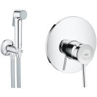 Готовый комплект для гигиенического душа GROHE BauClassic: встраиваемый смеситель, гигиенический набор, хром (124902) Готовый комплект для гигиенического душа GROHE BauClassic: встраиваемый смеситель, гигиенический набор, хром (124902)