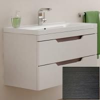 Тумба с раковиной SanVit Степ 90 kstep90 с фактурой под дерево подвесная Венге