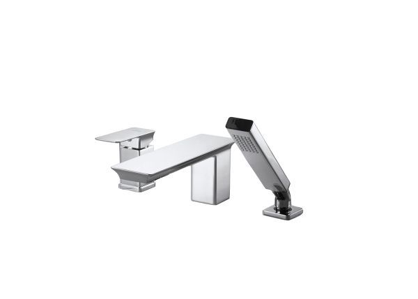 Смеситель на борт ванны Bravat Phillis F556101C-2-ENG, хром