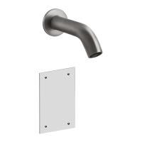 GESSI 316 FLESSA Смеситель для раковины, настенный, электронный, излив 146 мм., внешняя часть, цвет Steel Brushed GESSI 316 FLESSA Смеситель для раковины, настенный, электронный, излив 146 мм., внешняя часть, цвет Steel Brushed