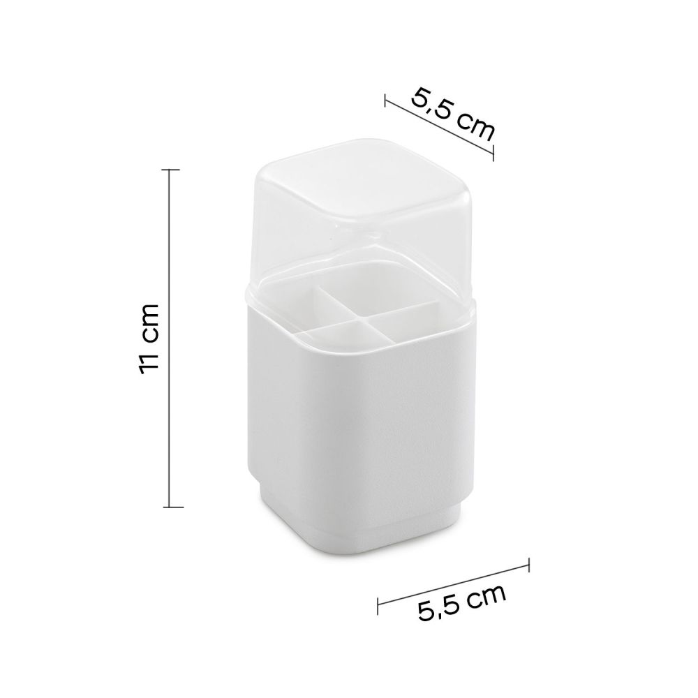 Gedy Seventy, органайзер для насадок к электрическим зубным щеткам, цвет белый (без упаковки), артикул 6305(22)