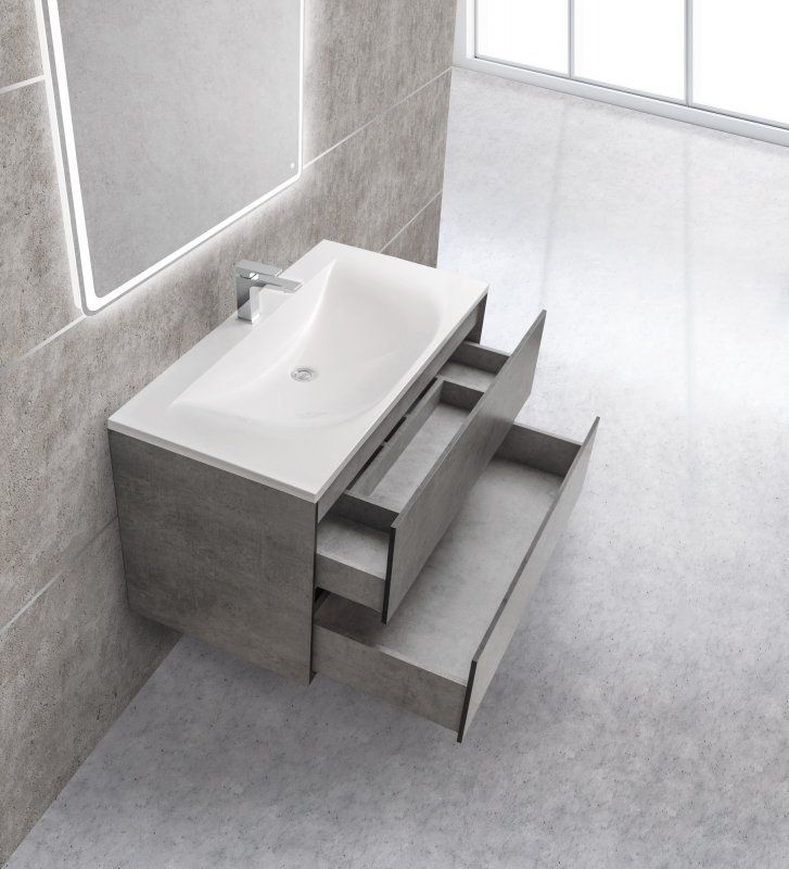 Мебель для ванной CEZARES PREMIER-HPL-100-2C-SO-BLUM-EST, артикул CEZ1000/500-LV-MR