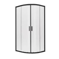  Душевое ограждение NEW TRENDY NEW VARIA BLACK 90x90x190 K-0566 (черный)