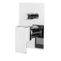 Plumberia Selection TAG Внешняя часть встраиваемого смесителя на 2 вых., накладка прямоуг. 100х150мм, хром