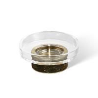 Decor Walther Rocks STS Мыльница настольная, прозрачное стекло, с кристаллами Swarovski®, цвет: золото