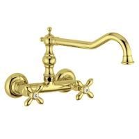 CUCINA PRINCETON PLUS Смеситель для кухни настенный, золото