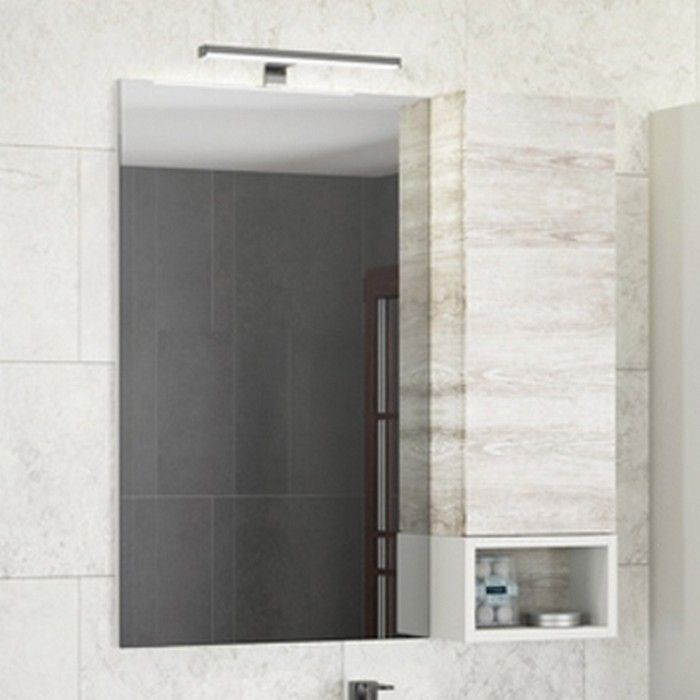 Зеркало со шкафом Comforty Прага 75 4144199 Дуб белый