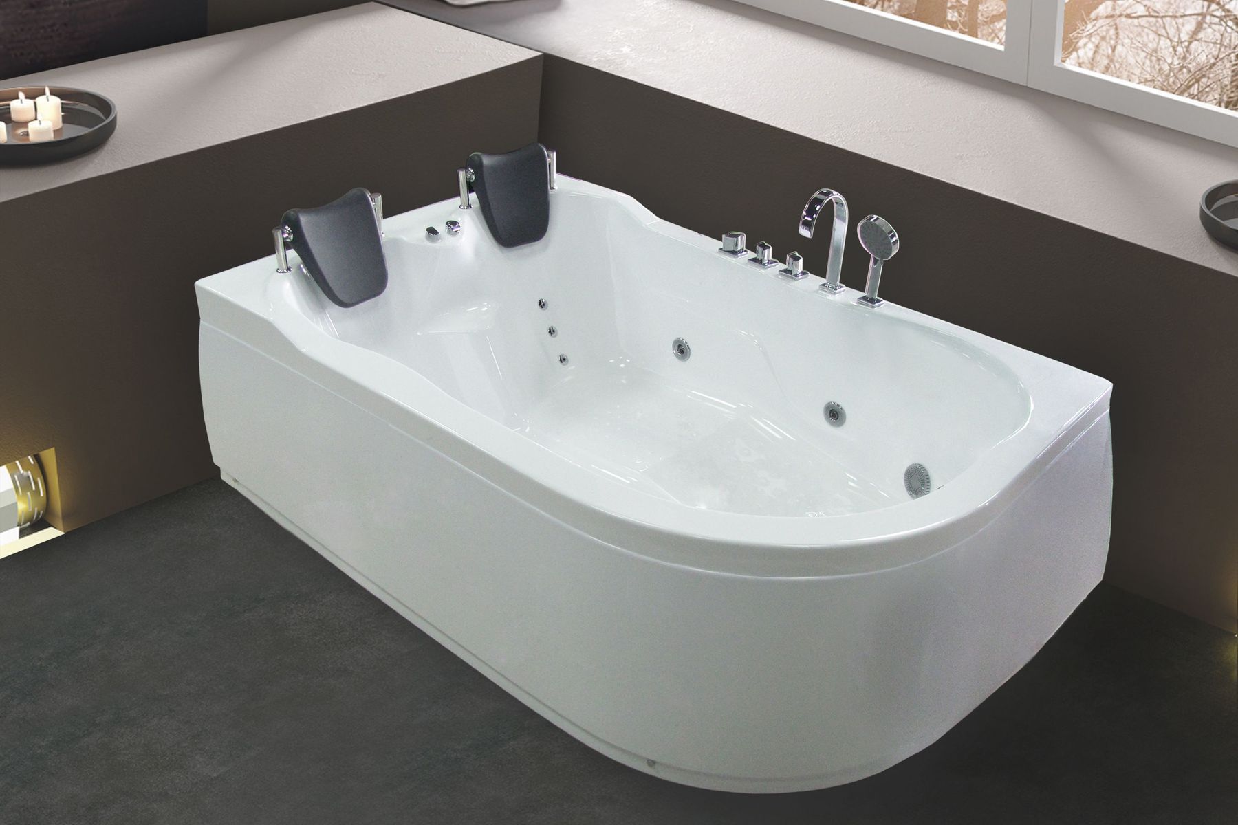 Акриловая ванна Royal Bath NORWAY RB331100 c каркасом 180х120х66 L