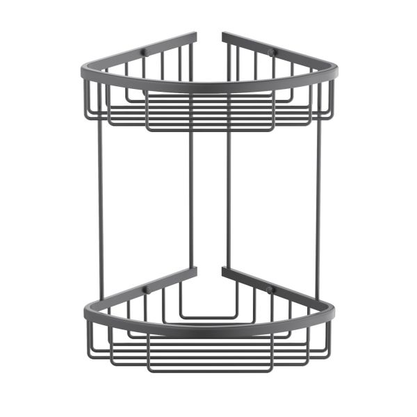 Полка угловая двойная Timo Saona черное золото (13082/18)