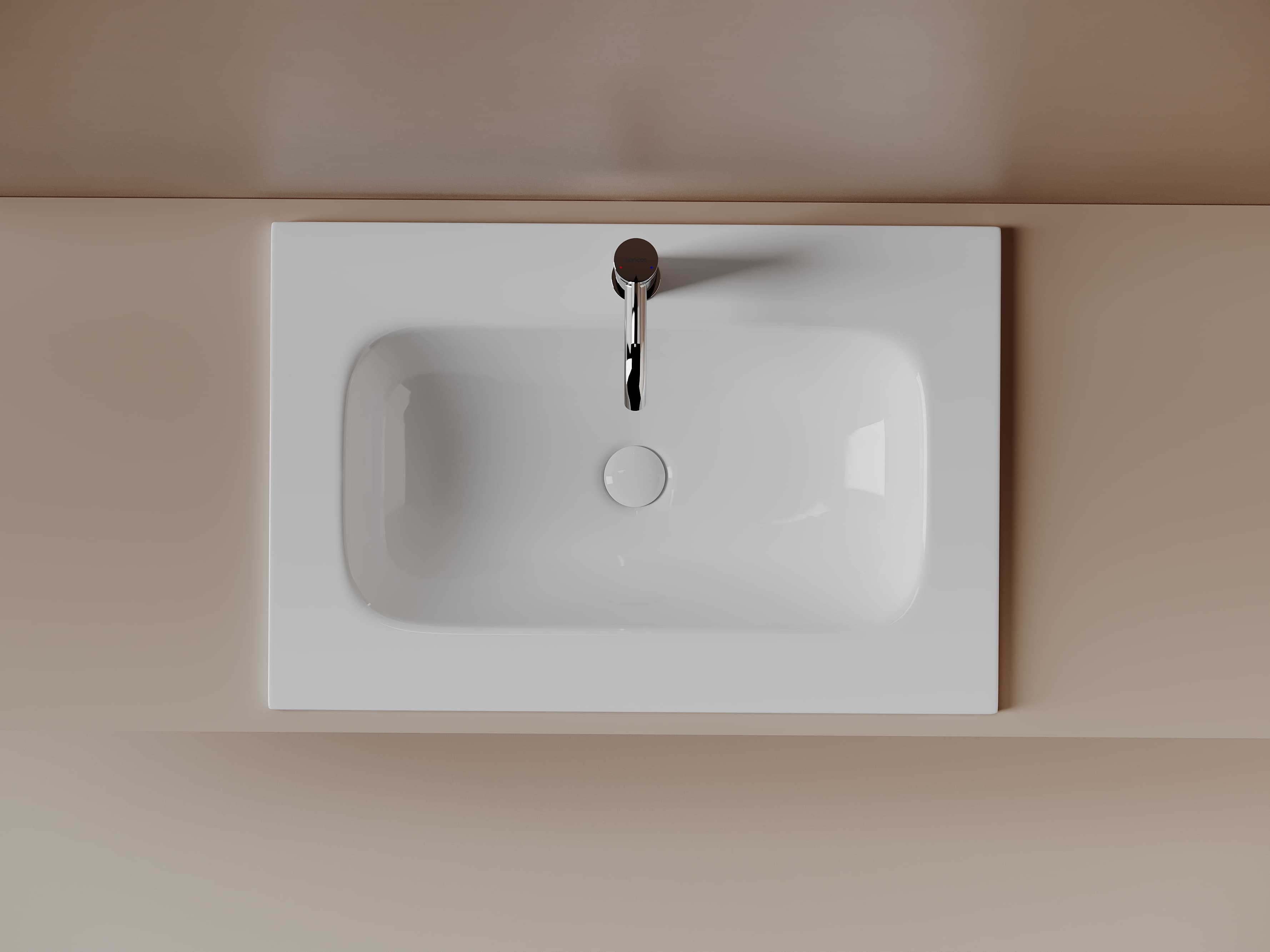 Раковина накладная мебельная Ceramicanova Грация (Grace) 710x457x137 с отв. под смеситель, белый CN7031, артикул CN7031