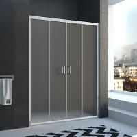 Душевая дверь Veconi Vianno VN-45, 1300x1850, хром, стекло pear