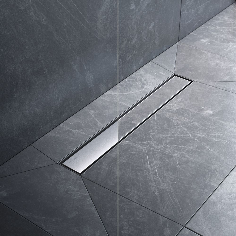 W01SC-U11-050-04SB MasterFlow Трап для душа линейный универс затвор Tile 50см цвет сталь мат W01SC-U11-050-04SB MasterFlow Трап для душа линейный универс затвор Tile 50см цвет сталь мат