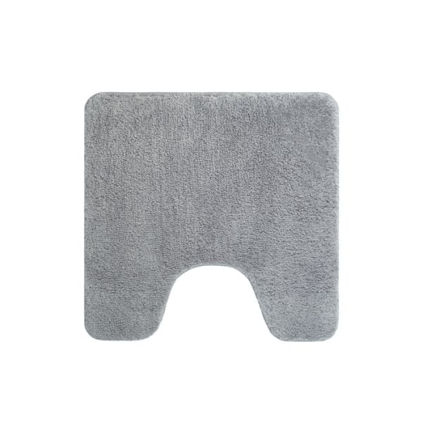 Коврик для ванной комнаты с вырезом, 50х50, микрофибра, серый, IDDIS, BTLT02Mi12