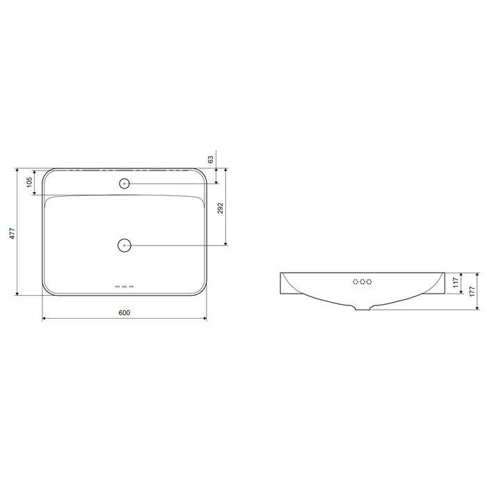 Умывальник EXCELLENT Holmi
