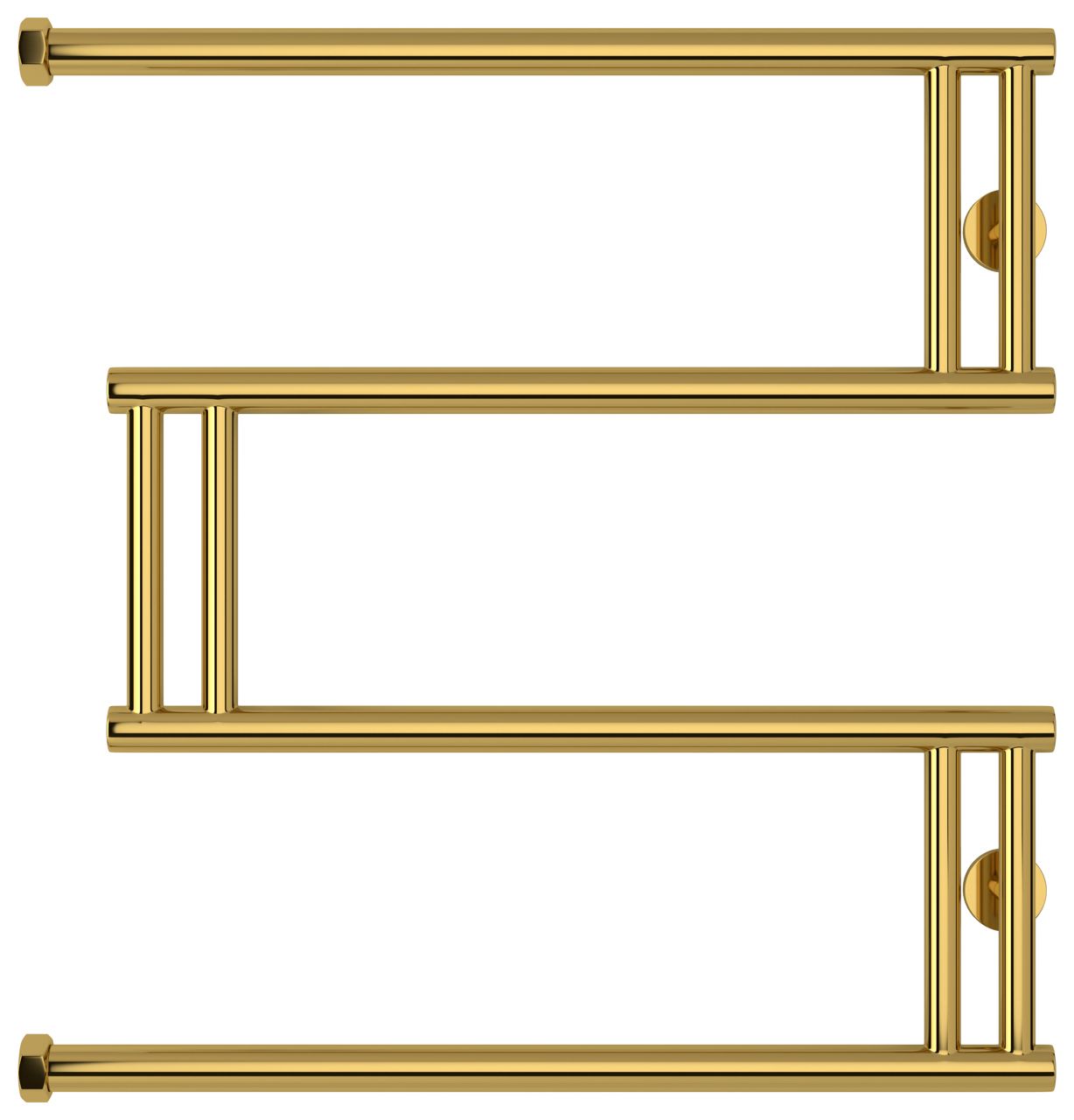 Полотенцесушитель водяной High-Tech model "M+" 600х600 (Золото)
