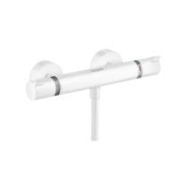 Смеситель для душа, Hansgrohe, Ecostat Comfort, на 1 потребитель, тип открывания воды-однорычажный, тип регулирования воды-термостатический картридж, монтаж-настенный, отверстия для монтажа-2, цвет-белый матовый Смеситель для душа, Hansgrohe, Ecostat Comfort, на 1 потребитель, тип открывания воды-однорычажный, тип регулирования воды-термостатический картридж, монтаж-настенный, отверстия для монтажа-2, цвет-белый матовый