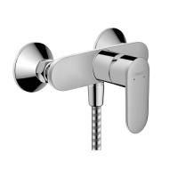 Смеситель для душа, Hansgrohe, Vernis Blend, на 1 потребитель, тип открывания воды-однорычажный, тип регулирования воды-керамический картридж, монтаж-настенный, отверстия для монтажа-2, вид соединения: S-образные эксцентрики, регулируемое ограничение темп Смеситель для душа, Hansgrohe, Vernis Blend, на 1 потребитель, тип открывания воды-однорычажный, тип регулирования воды-керамический картридж, монтаж-настенный, отверстия для монтажа-2, вид соединения: S-образные эксцентрики, регулируемое ограничение темп