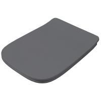 Artceram A16 Крышка с сиденьем Slim для унитаза, механизм soft-close, цвет blu denim/хром