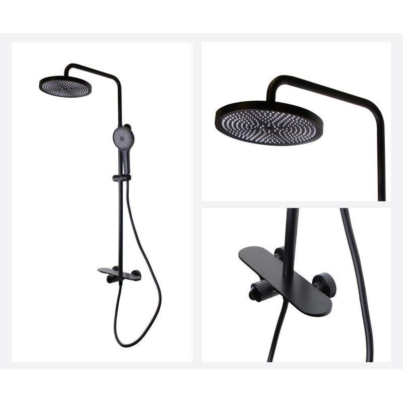 Душевая система Bronze de Luxe ICON 80112CB, черный, артикул 80112CB