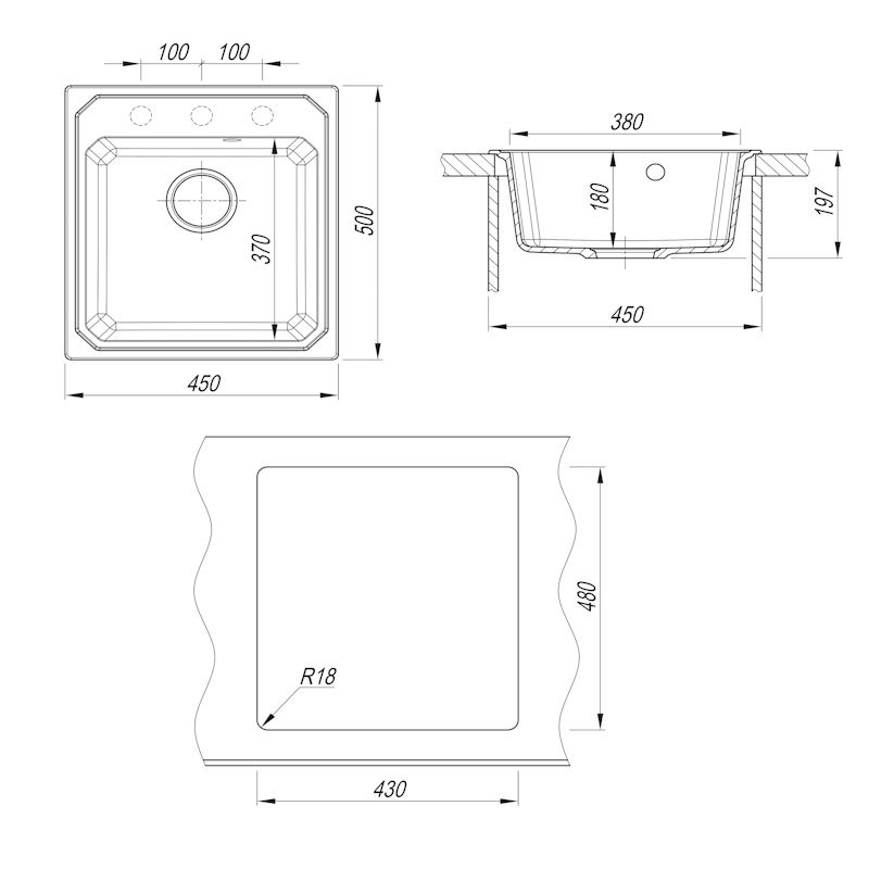 Кухонная мойка Dr. Gans КАРДИНАЛ 29.030.B0450.405, терра, артикул 29.030.B0450.405