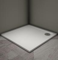 Душевой поддон Veconi Tezeo stone TZ-08, 900x900x30, искусственный камень, белый