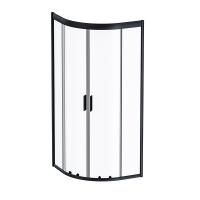 W90G-401-080BT Душевое ограждение Gem 1/4 Rond 80x80 стекло прозрачное, профиль черный матовый, без W90G-401-080BT Душевое ограждение Gem 1/4 Rond 80x80 стекло прозрачное, профиль черный матовый, без