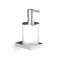 Дозатор для жидкого мыла, Decor Walther, Contract, механический (нажимной), ширина, мм-80, глубина, мм-110, высота, мм-160, тип установки-настенный, материал колбы-стекло, цвет колбы-матовый, цвет дозатора-сталь матовая PVD