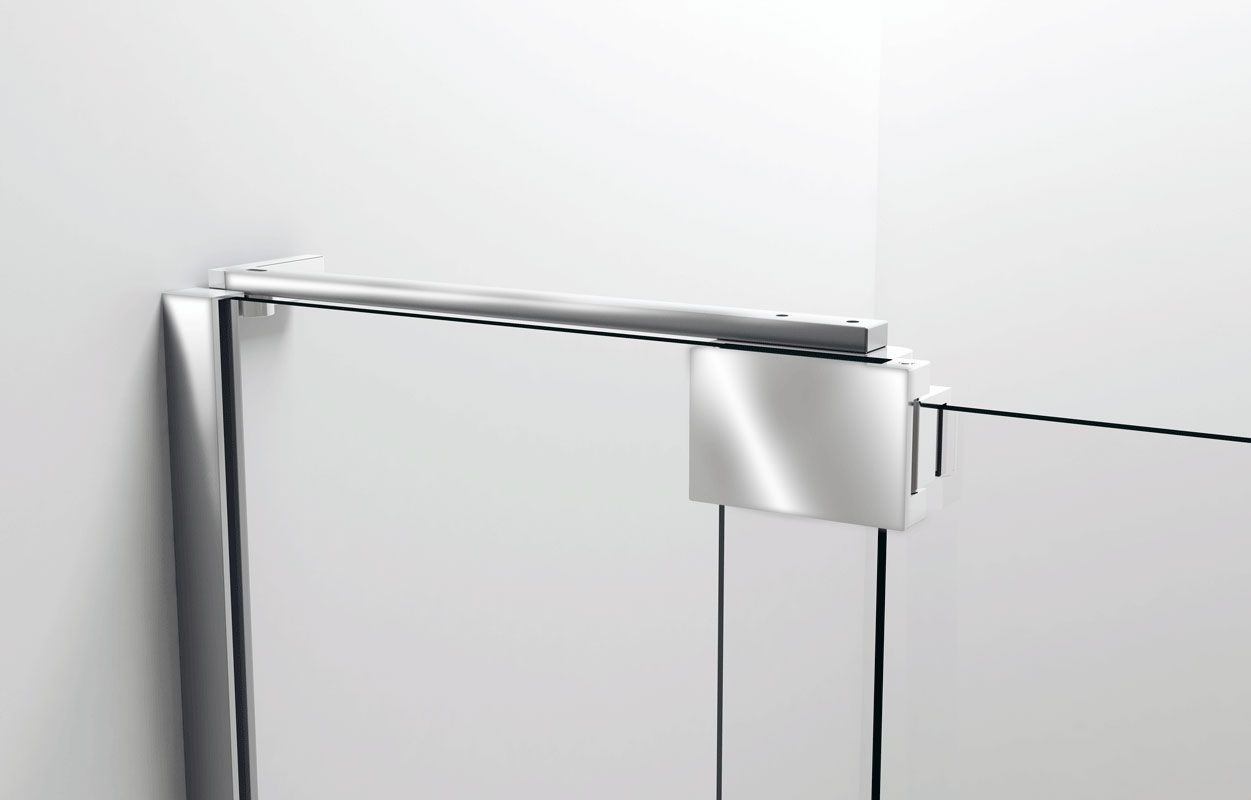 Душевая дверь Extra VDP-1E1112CLB, 1100/1200, черный, стекло прозрачное