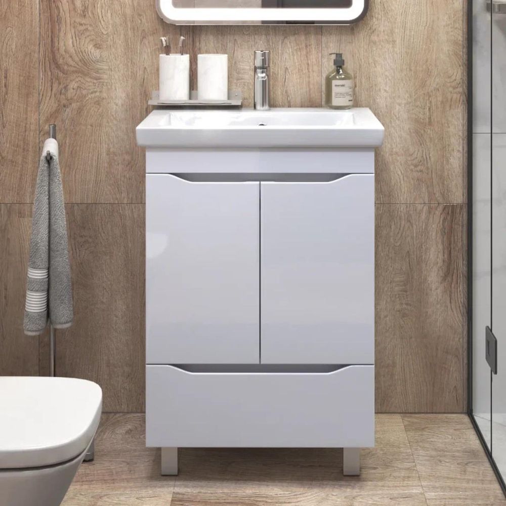 Тумба с раковиной напольная VIGO Grani 284, 60 см, артикул 284-com